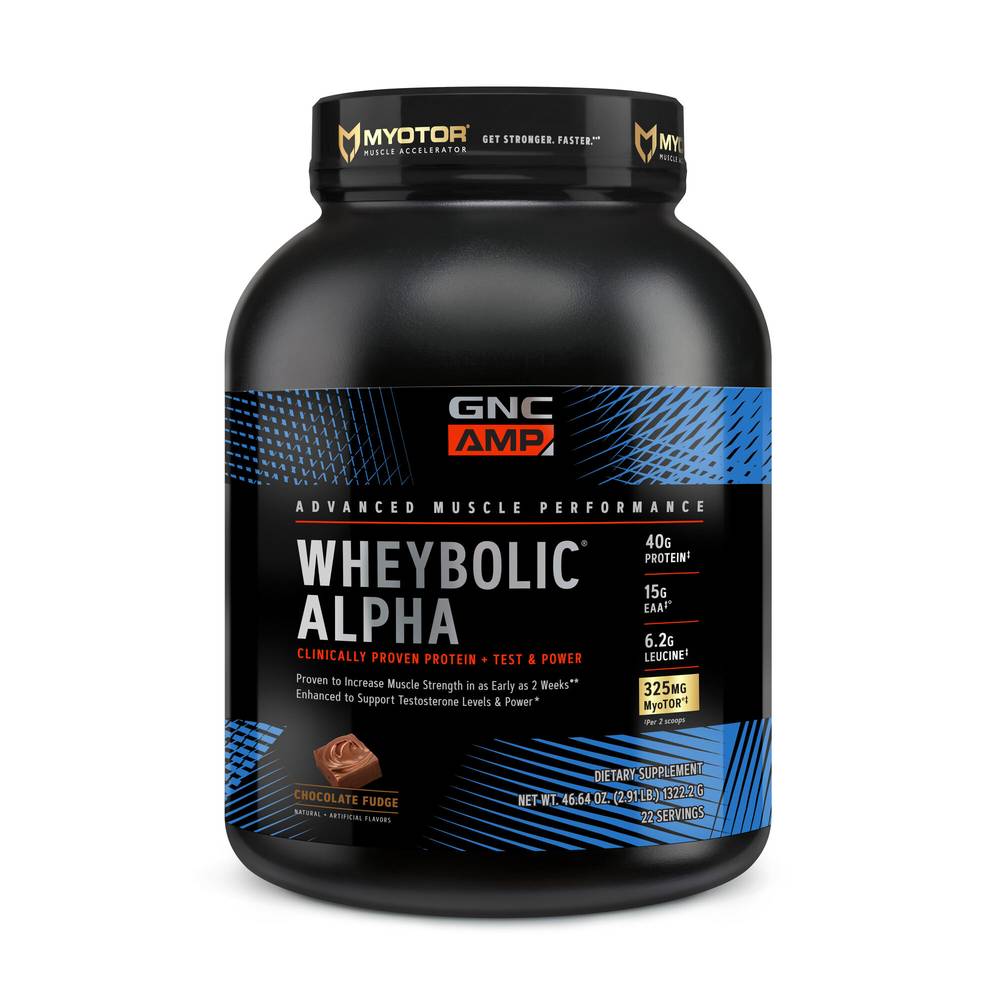 Gnc Amp Wheybolic Alpha Protein Powder (46.64 oz) (chocolate fudge)