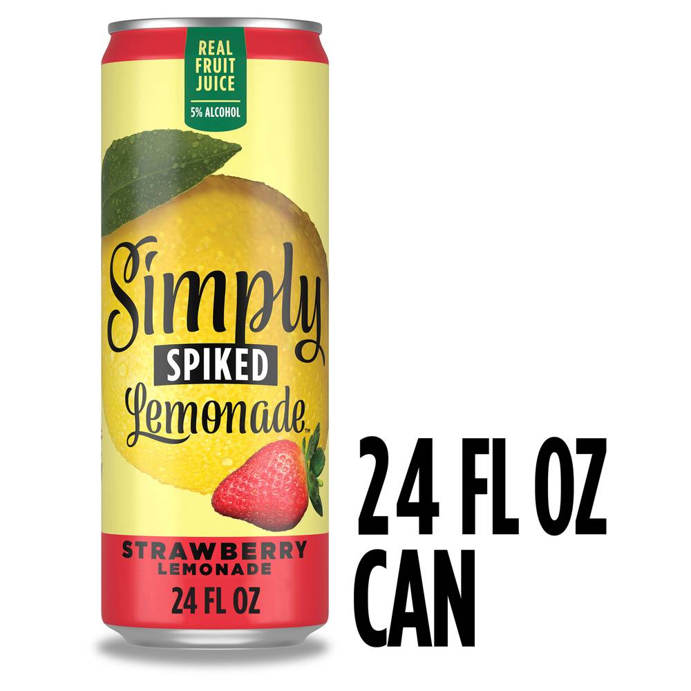 Simply Spiked Strawberry Hard Lemonade (24 fl oz)