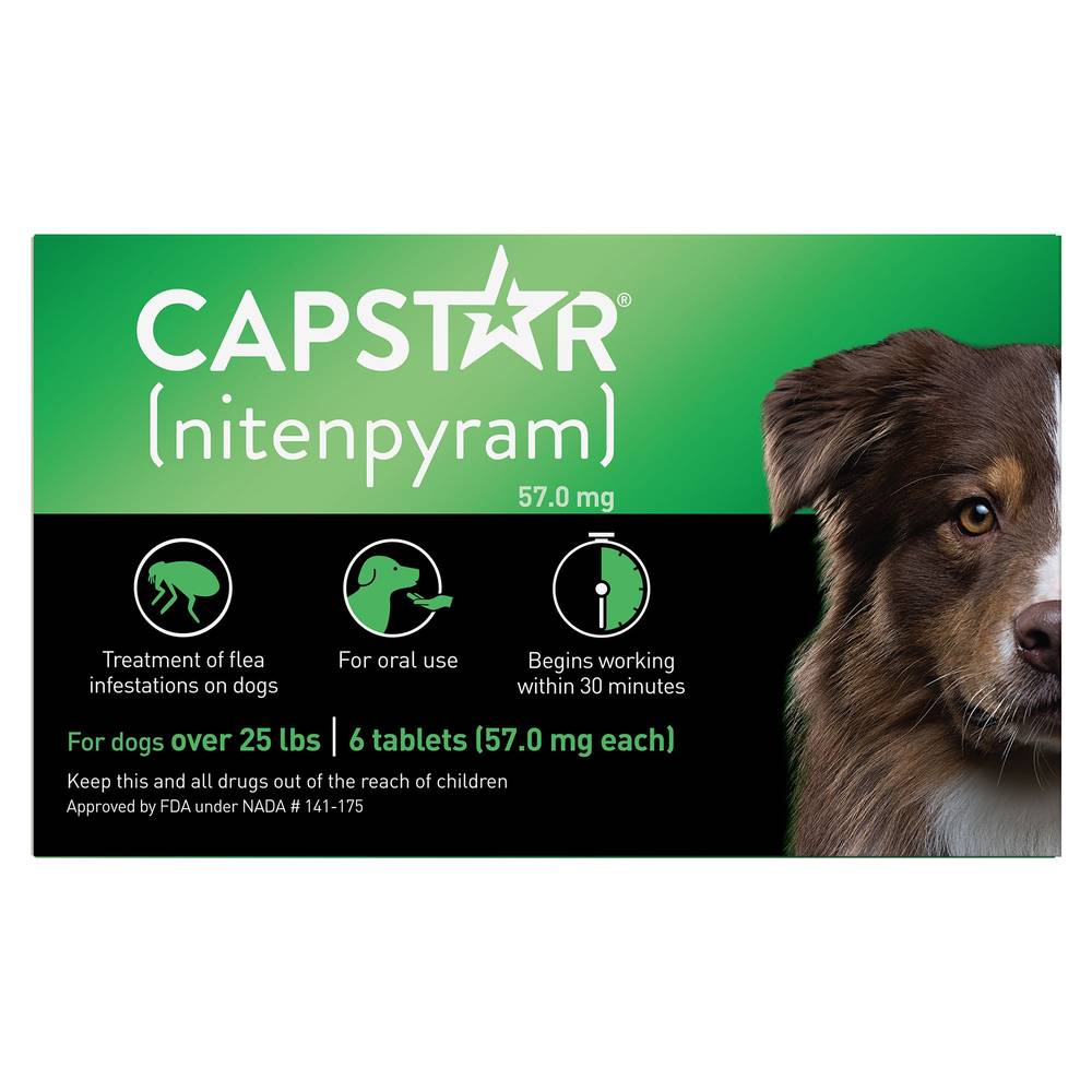 Capstar™ Over 25 Lb Dog Flea Treatment - 6 Count