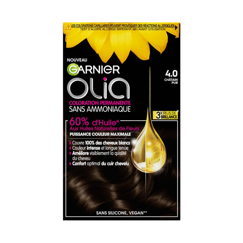 Garnier - Olia coloration cheveux permanente sans ammoniaque (230g)