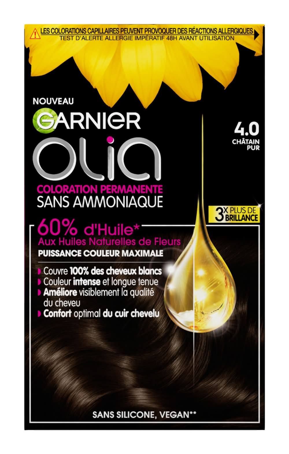 Garnier - Olia coloration cheveux permanente sans ammoniaque (230g)