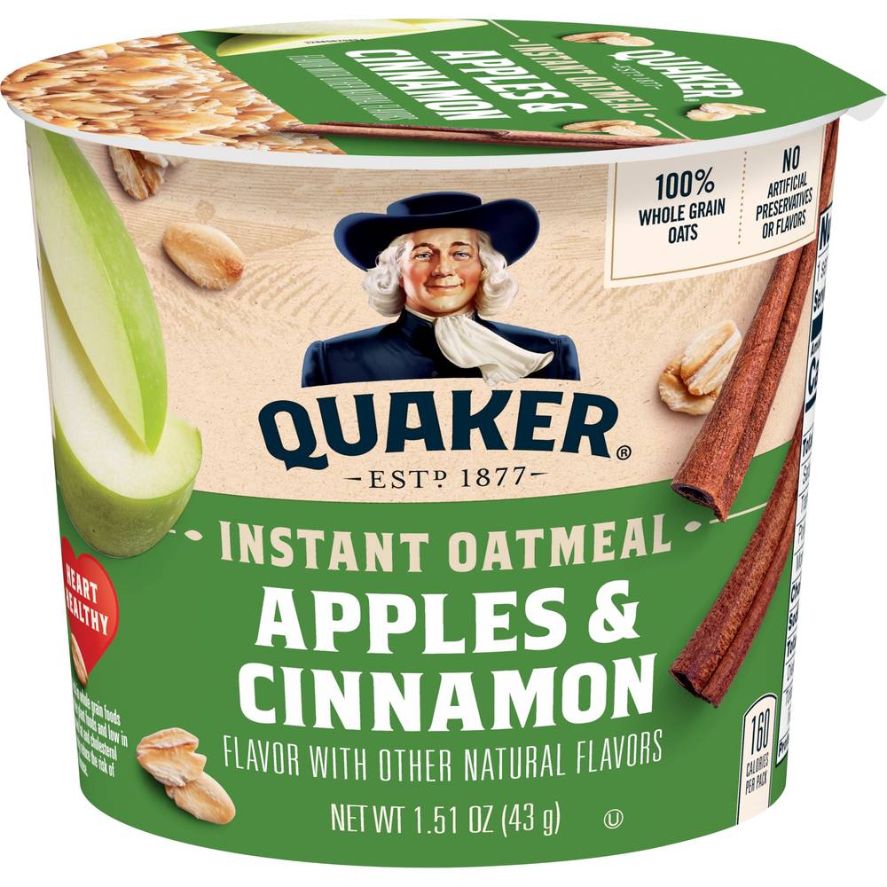 Quaker Instant Oatmeal (apples & cinnamon)