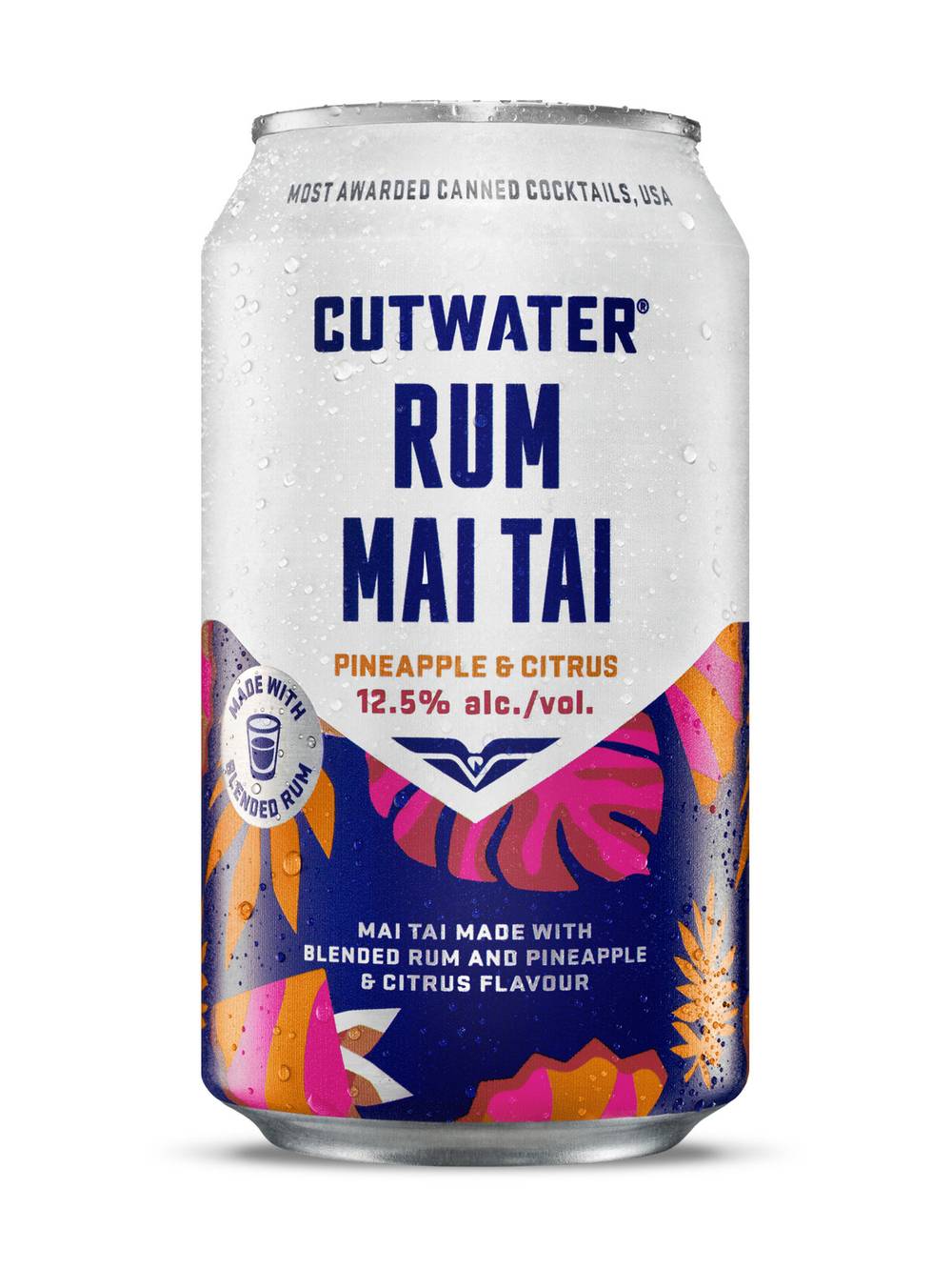 Cutwater Spirits Rum Mai Tai, Pineapple-Citrus (355 ml)