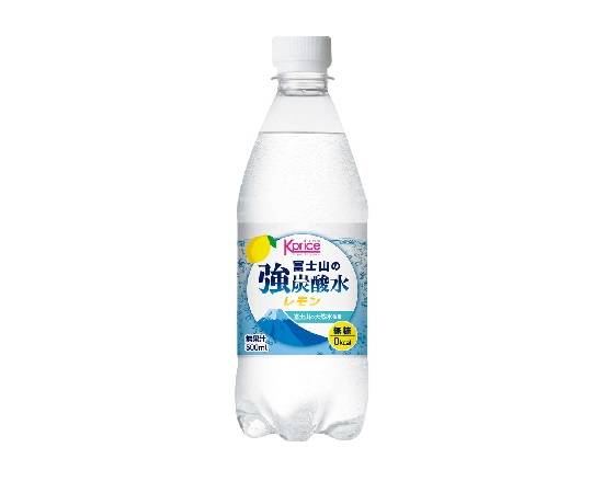 236402：Kprice 強炭酸水レモン 500MLペット / Kprice Fujisanno Kyoutansansui (Sparkling Water) Lemon Flavored