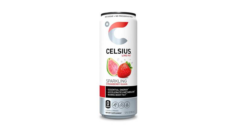 Celsius, Sparkling Strawberry Guava