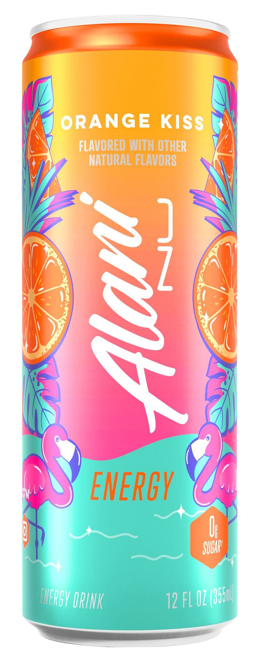 Alani Nu Zero Sugar Energy Drink, Orange Kiss (12 fl oz)