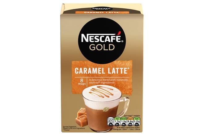 Nescafe Gold Caramel Latte Instant Coffee 8pk