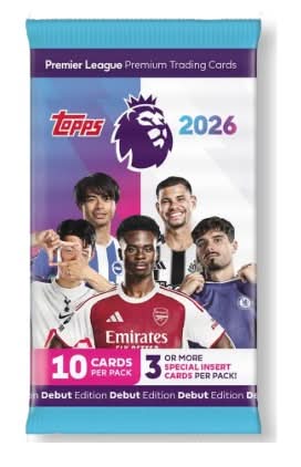 Topps Premier League Trading Cards pack 2026 (10 pack)