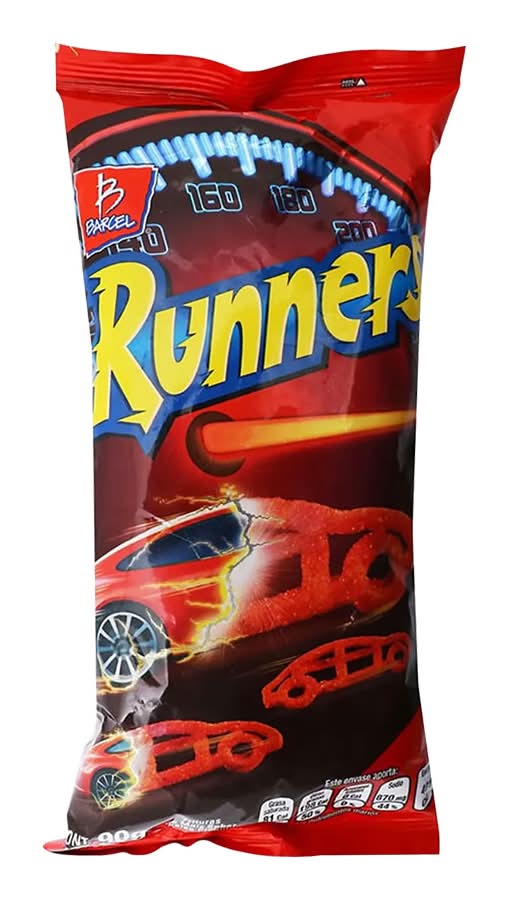 Runners · Frituras de maíz, salsa picante (80 g)