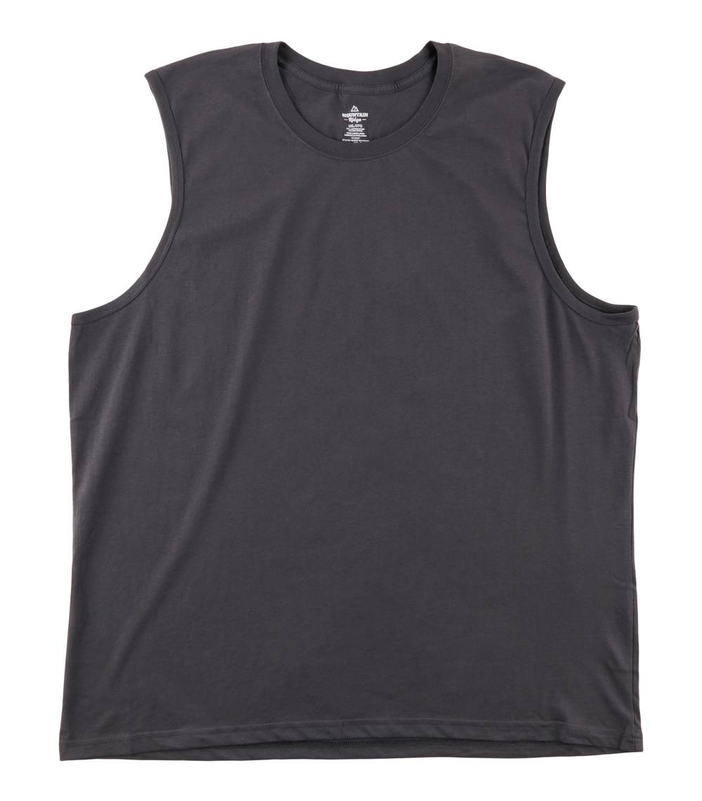 Mountain Ridge Big Guy Muscle Tank Top (3XL, Ebony)