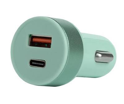 Ihip Mint Dual-Port Usb & Usb-C Car Charger