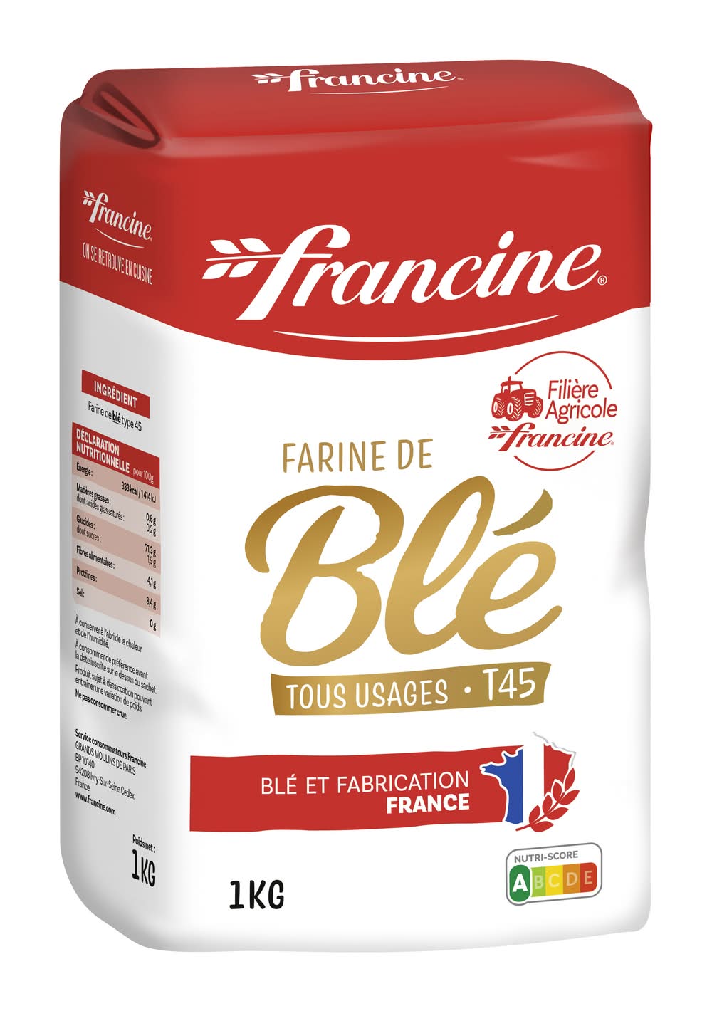 Francine - Farine de blé t45 (1kg)