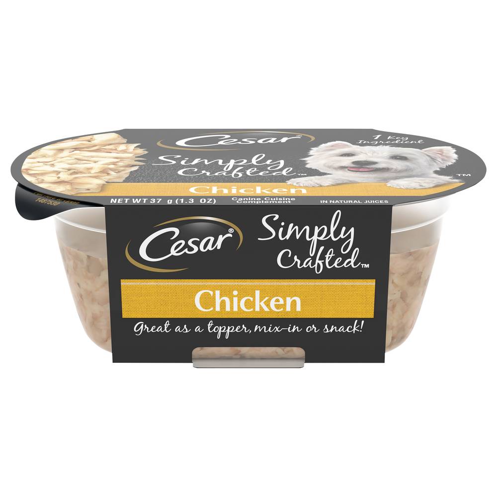 Cesar Simply Crafted Chicken Canine Cuisine Wet Dog Food (1.3 oz)