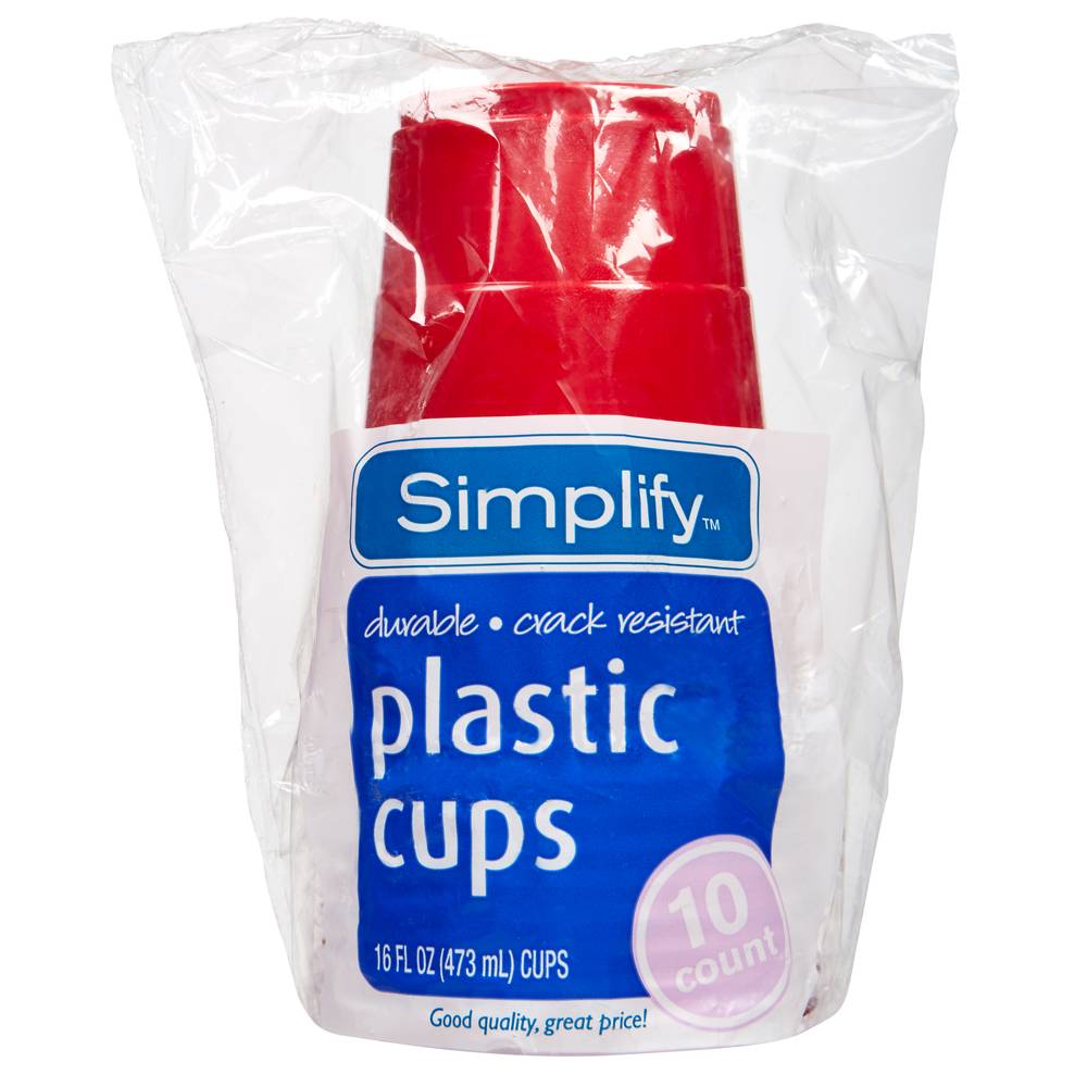Simplify 16 oz Plastic Cups (10 ct)