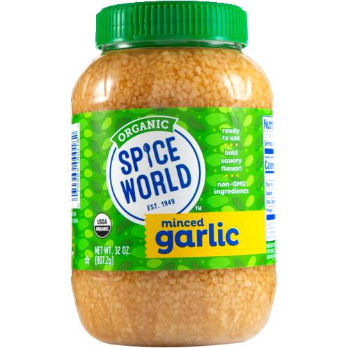 Spice World Organic Minced Garlic