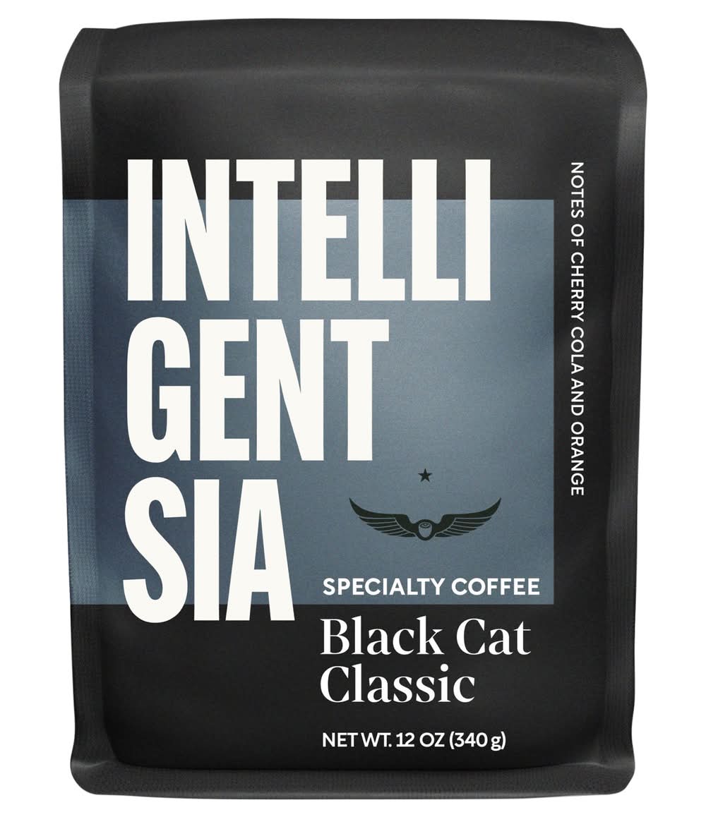 Intelligentsia Black Cat Classic Espresso Whole Bean Coffee, Cherry Cola Orange (12 oz)