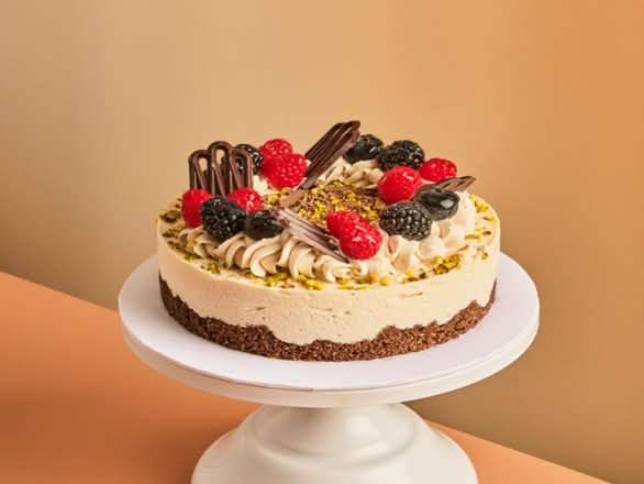 CH061 - Pistachio Berry Tiramisu Cheesecake