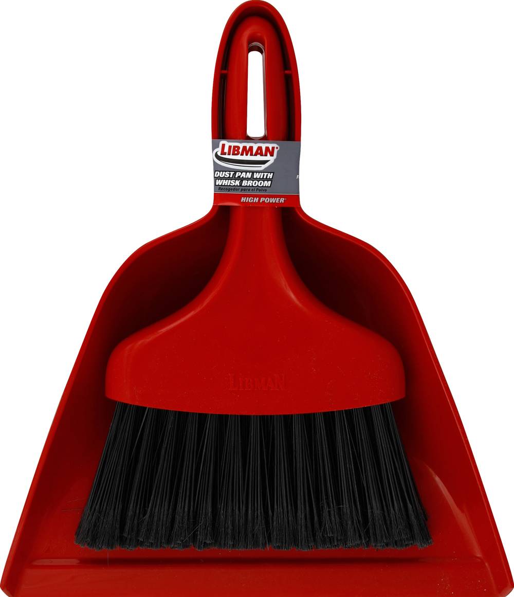 Libman High Power Dust Pan With Whisk Broom