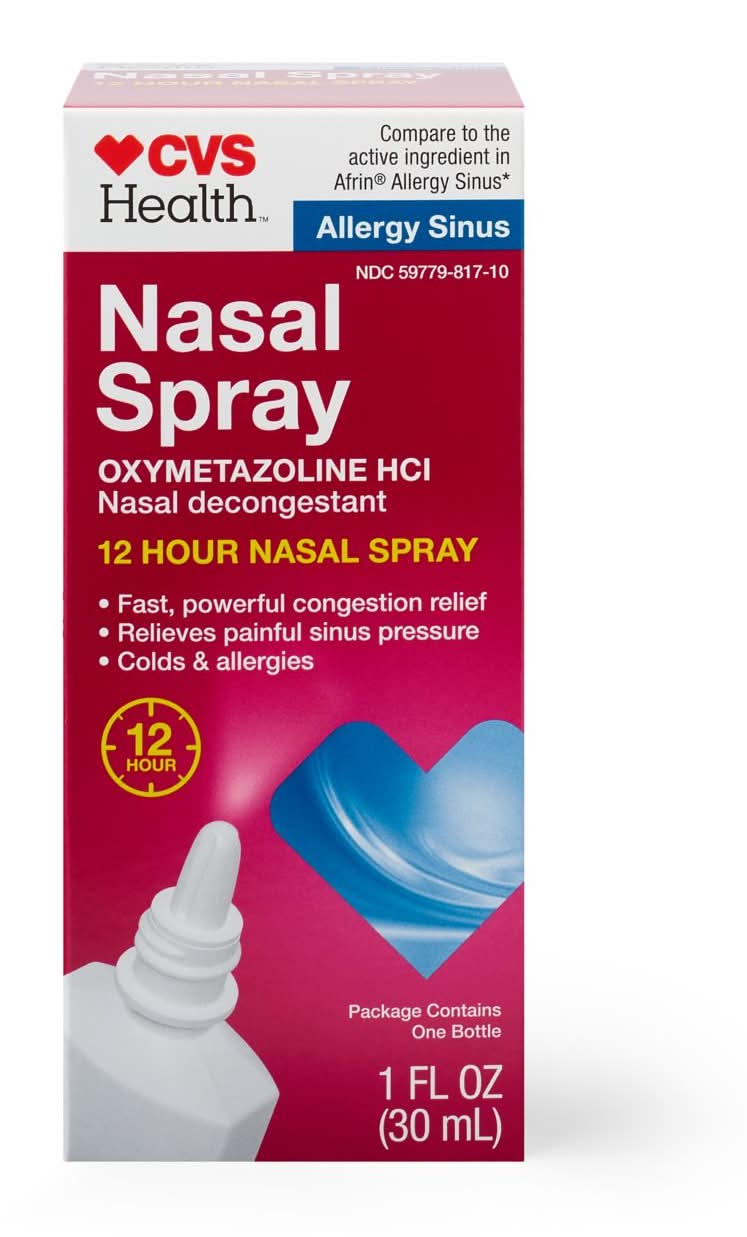 CVS 12HR Nasal Spray Oxymetazoline 0.05%, 1 OZ