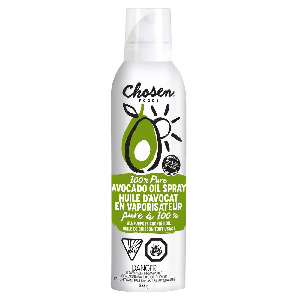 Chosen Foods 100% Huile D'avocat En Spray (2 x 382 g) - 100% Avocado Oil Spray (2 x 382 g) 