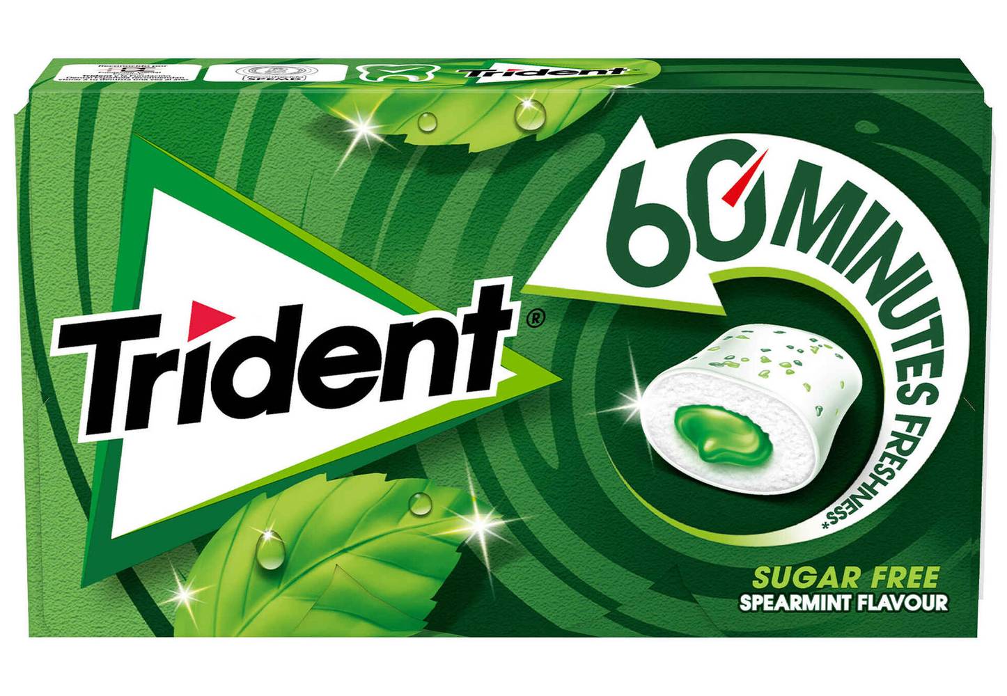 TRIDENT 60 MINUTOS SPEARMINT 22G
