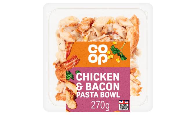 Co-op Chicken & Bacon Pasta Bowl 270g