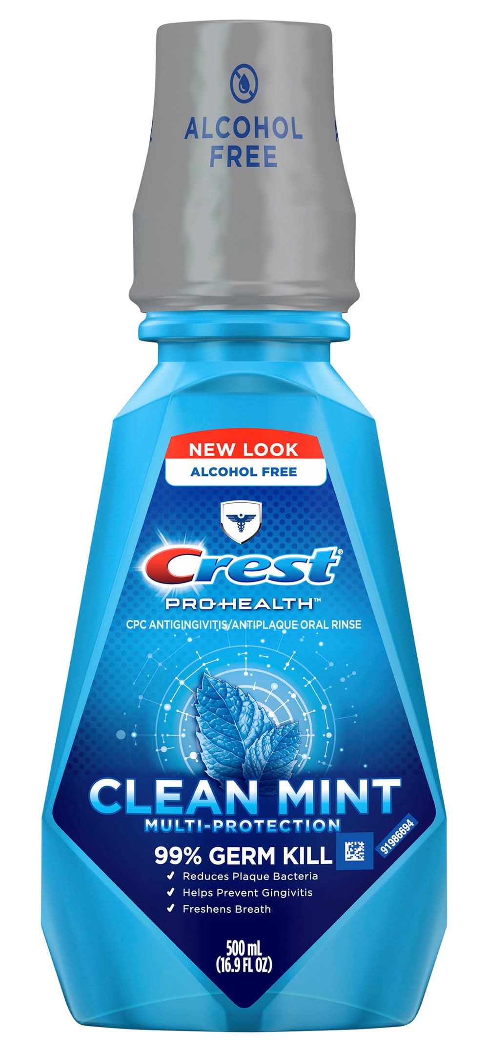 Crest Pro-Health Alcohol Free Clean Mint Mouthwash (16.9 fl oz)