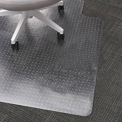 Staples® Carpet Chair Mat with Lip, 36 x 48'', Flat-Pile, Crystal Clear (ST17346)