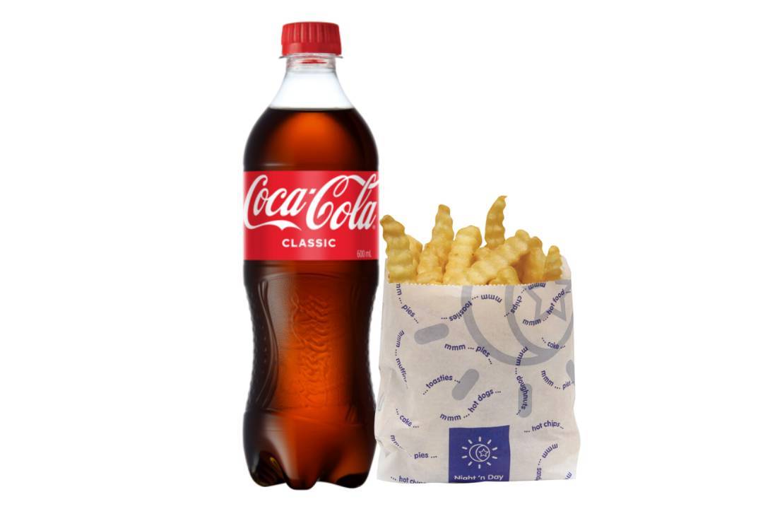 Coca Cola 600ml & Chips