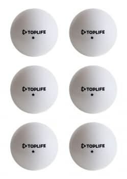 Set 6 Pelotas de Ping Pong Toplife