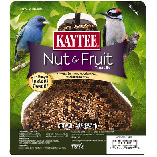 Kaytee Nut & Fruit Seed Treat Bell