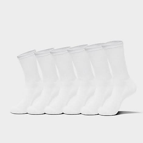Men's Finish Line 6-Pack Crew Socks (L)