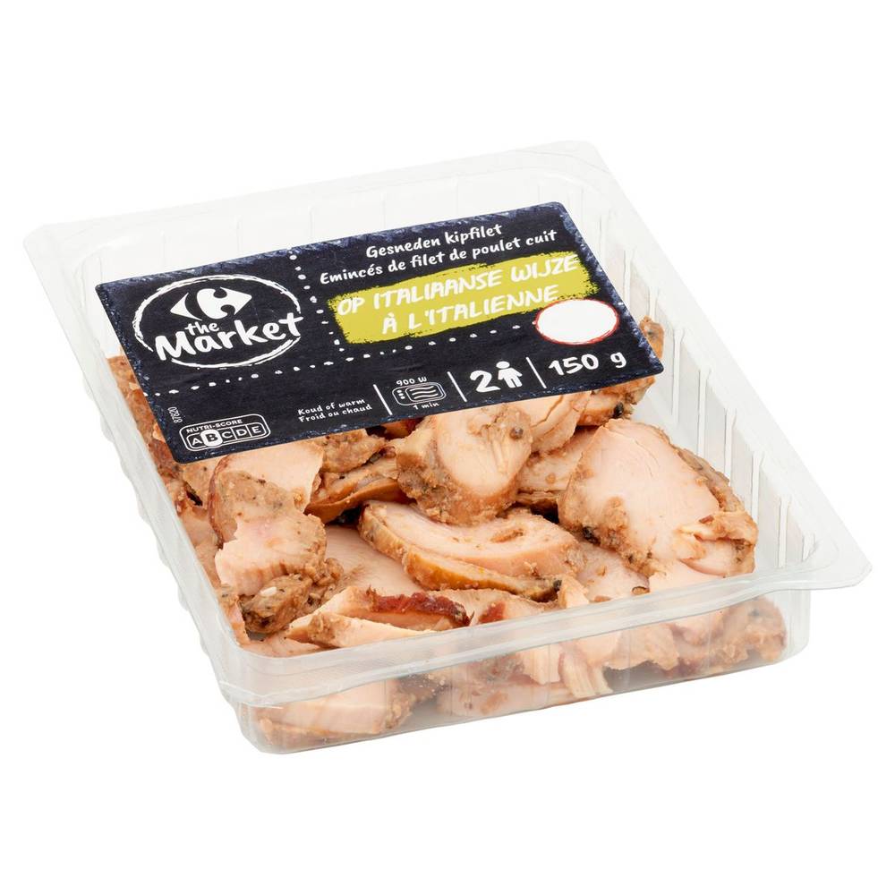 Carrefour The Market Emincés Filet de Poulet Cuit à l''Italienne 150 g