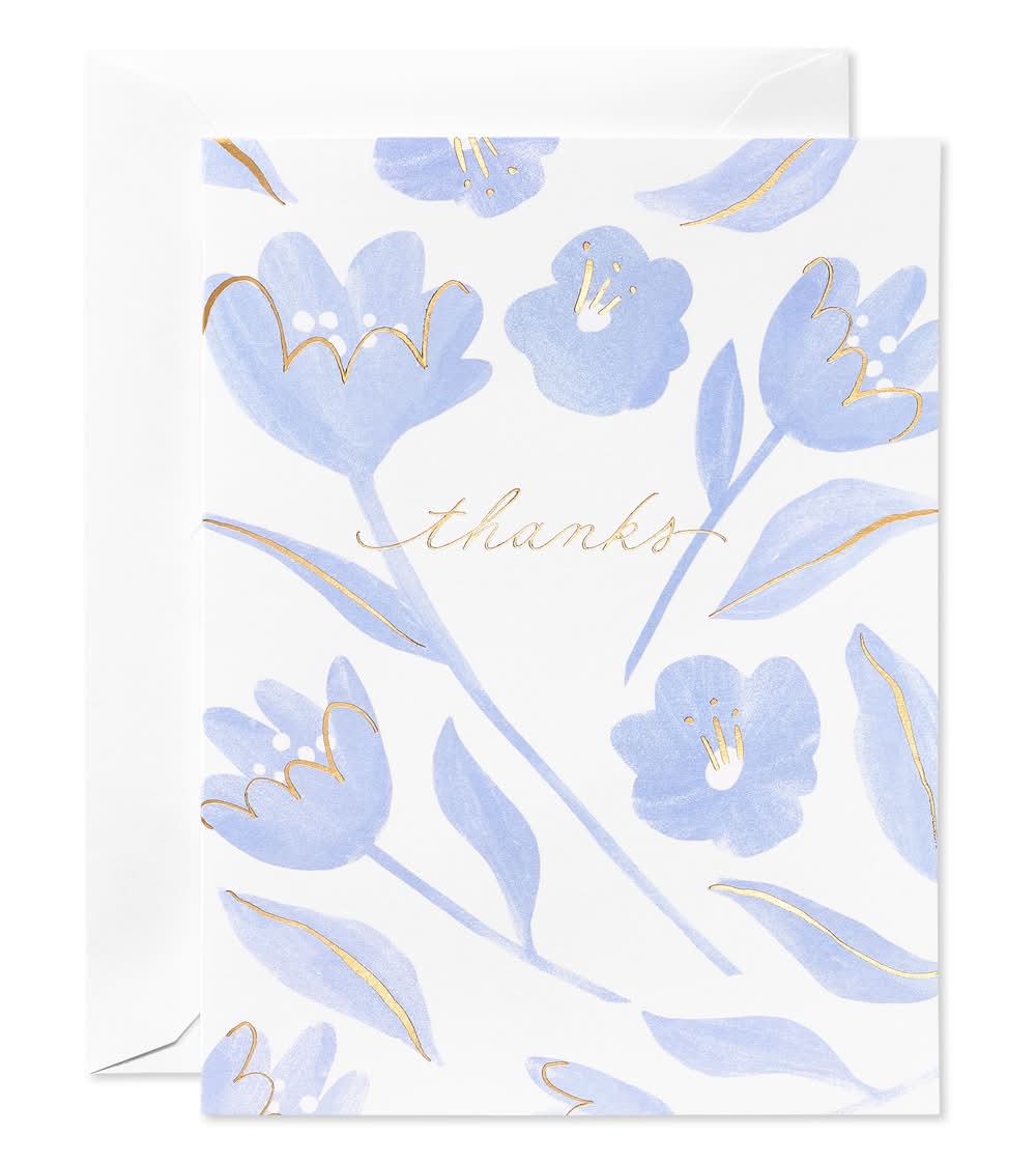 American Greetings Thank You Cards pack For All Occasions, 5.18x3.94 in, Purple-White (10 ct)