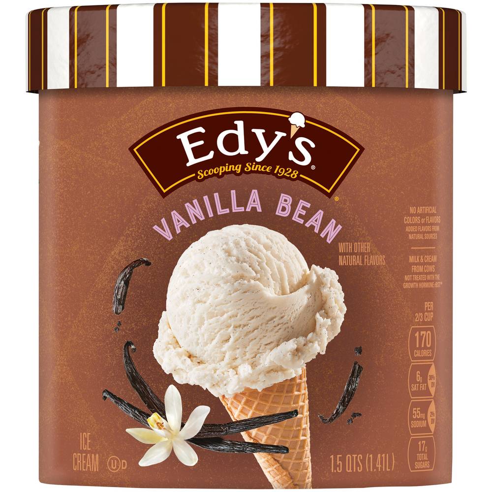 Edy's Grand Velvety Vanilla Bean Ice Cream (1.5 qt)