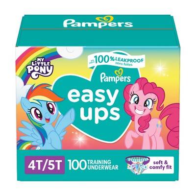 Pampers Easy Ups Training Underwear Girls, Size 4t-5t (100 ct)