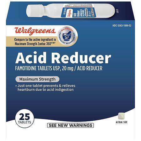 Walgreens Maximum Strength Acid Reducer Tablets (25 ct)