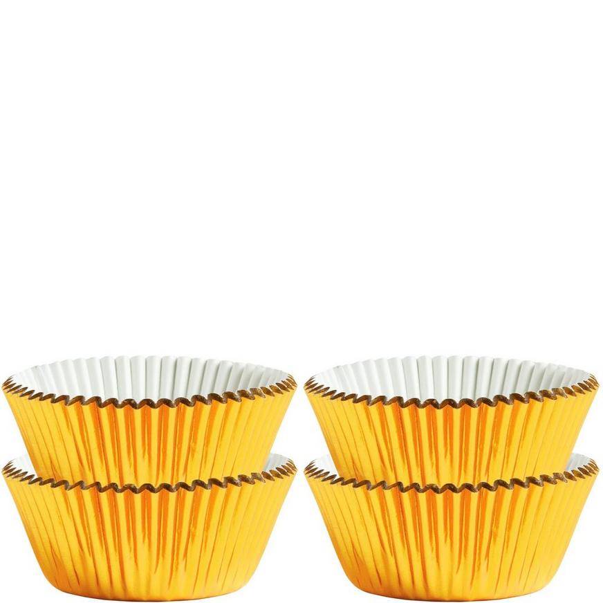 Mini Gold Baking Cups 75ct