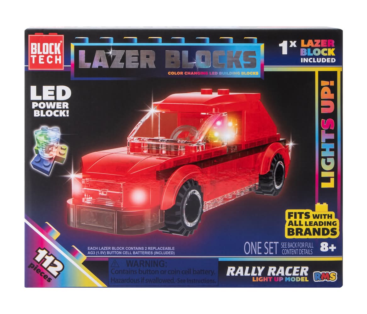 Block Tech® Lazer Blocks LED Building Blocks Kit Rally Racer
