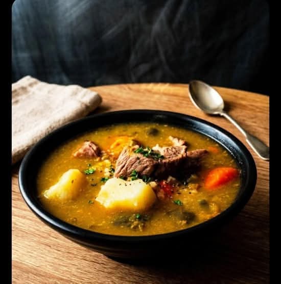 Sopa de Res con Gandules