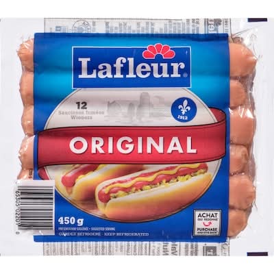 Lafleur saucisses fumées originales - original smoked sausages (12 unités)