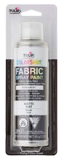 Tulip Colorshot Instant Fabric Color Paint, Black (3 oz)