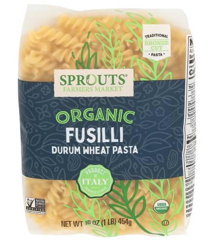 Sprouts Organic Fusilli Pasta