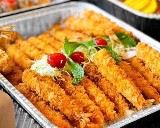 Crispy Deep Fried Panko Bread Crumb Prawn- Large Tray 和風炸脆蝦8-10人盤