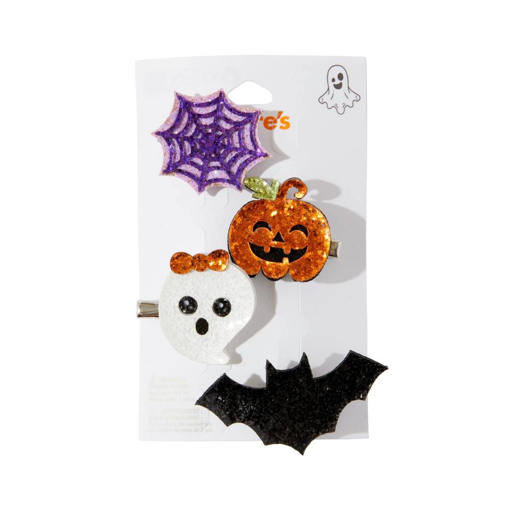 Claire'S Halloween Glitter Barrettes, 4 Ct