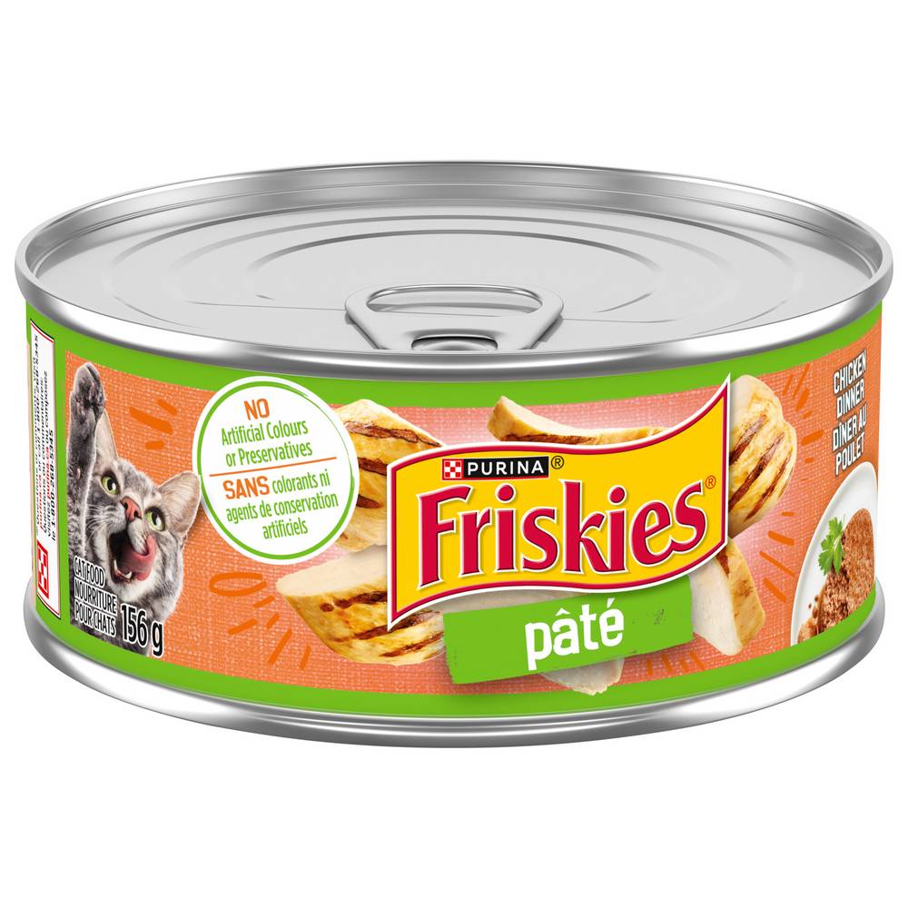 Friskies Pate Chicken Dinner Wet Cat Food (156 g)