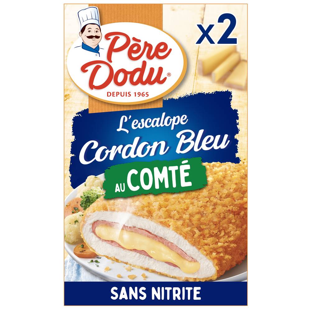 Père Dodu - Escalope cordon bleu filet au comté fondu (2)