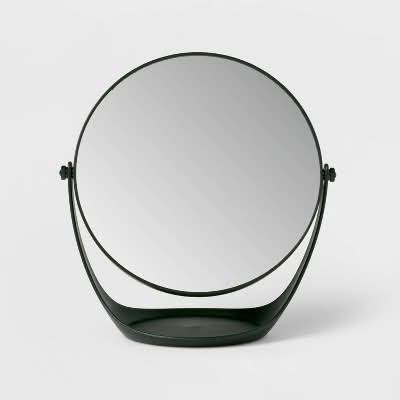 Room Essentials Plastic Vanity Mirror, Black