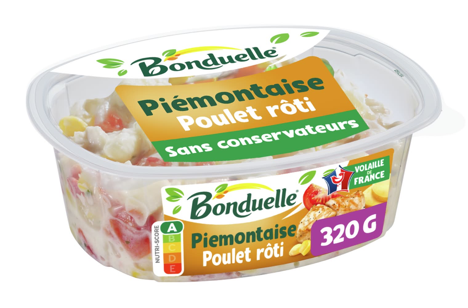 Bonduelle - Salade de piémontaise au poulet rôti (320g)