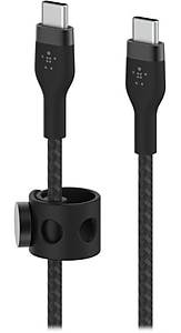 Belkin BOOST CHARGE PRO Flex USB Type-C Cable for Most Smartphones, Black (CAB011BT2MBK)